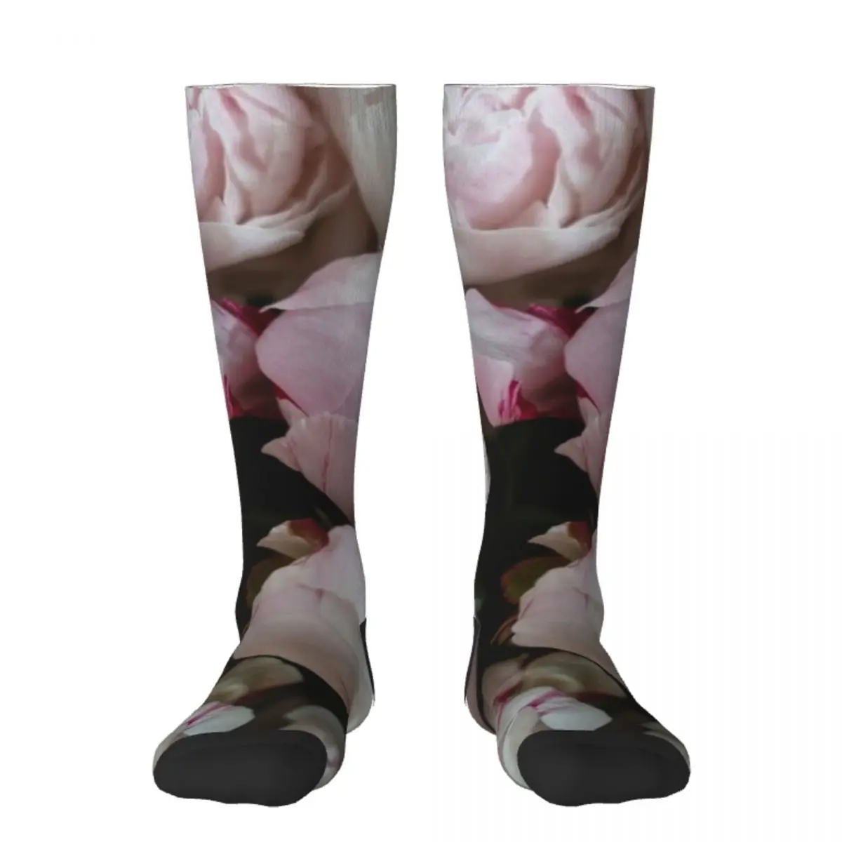 

Pink Peonies print Socks halloween funny gift Socks Man Women's