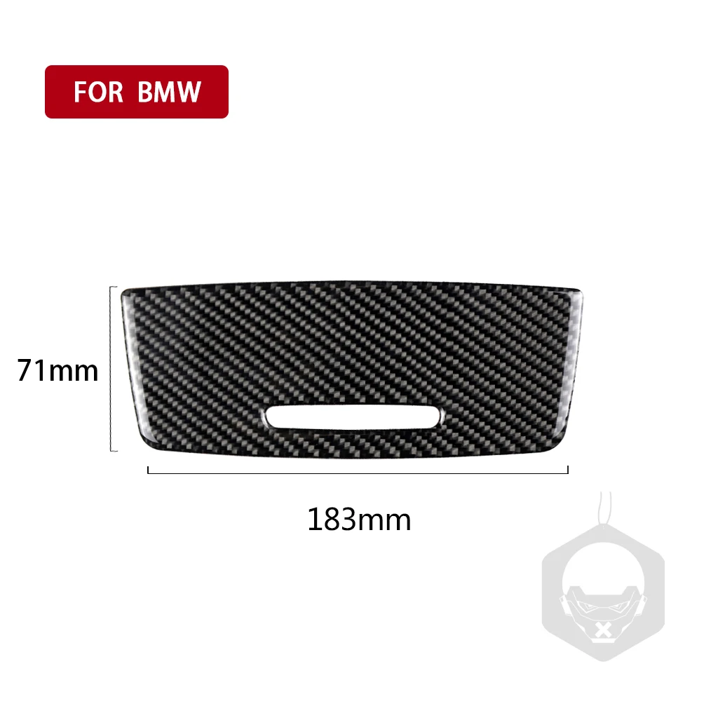 Carbon Fiber Console Ashtray Storage Trim Cover Fits For BMW M3 E90 E92 E93 2005-2012 Cars Ashtray Storage Trim