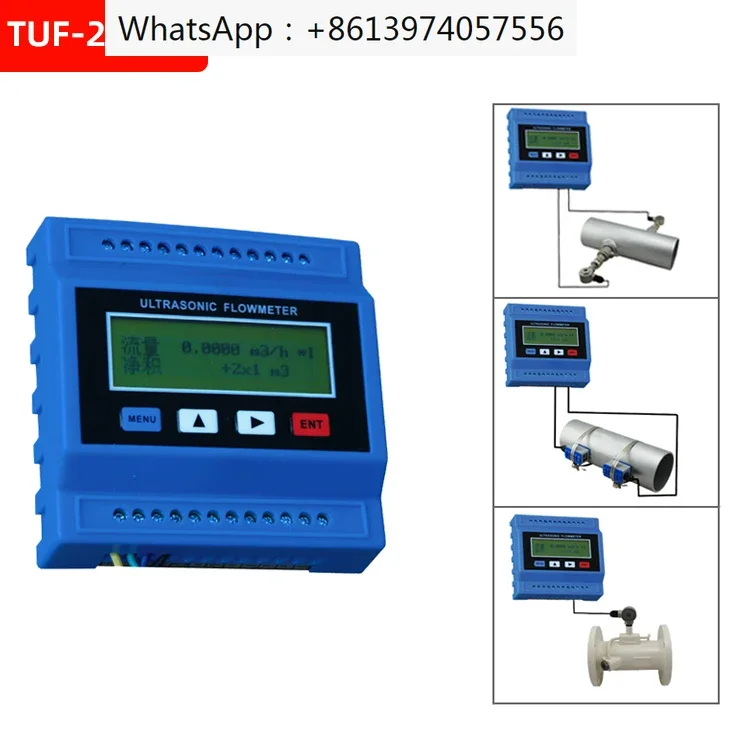 

TUF-2000M Modular Ultrasonic Flowmeter External Clamp External Attachment Sewage Pure Water Pipeline Flowmeter