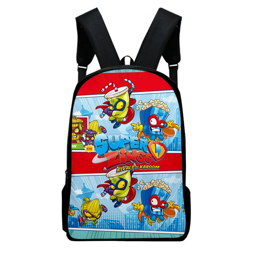

Trendy Popular Superzings Notebook Backpacks pupil School Bags 3D Print Oxford Waterproof Boys/Girls Laptop Backpacks