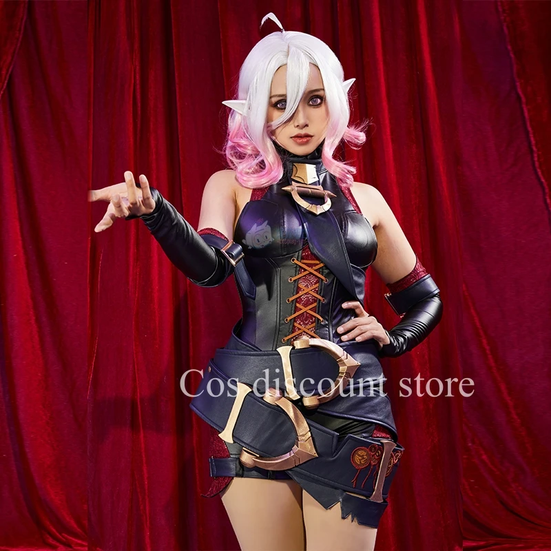 Briar Cosplay Costume Game LOL Doujin Women Sexy Jumpsuit Cos Clothes Carnival Comic-con Party Suit Full Set Black Pre-sale