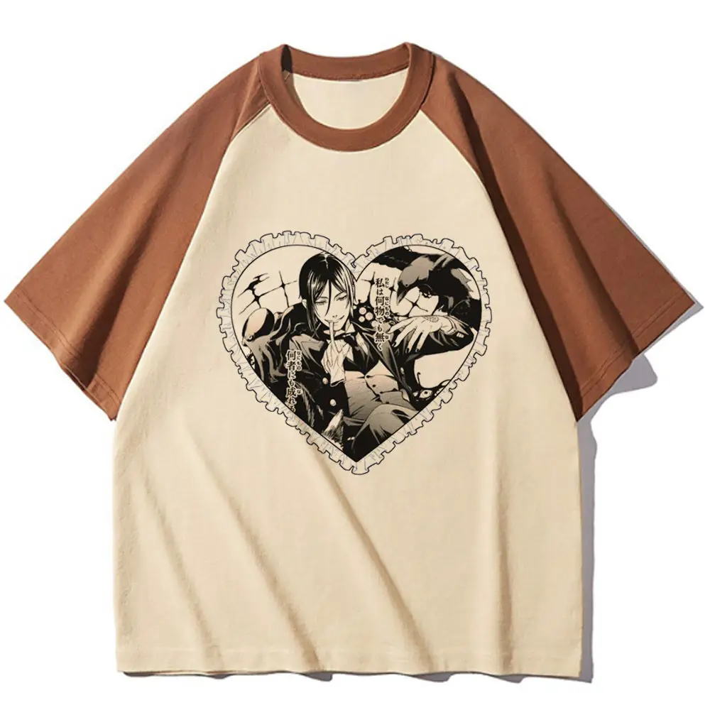Black Butler shirt women aesthetic korean clothes harajuku  Pastel Retro tshirt Y2k Comfortable kawaii aesthetic Graphic hip hop - view 2