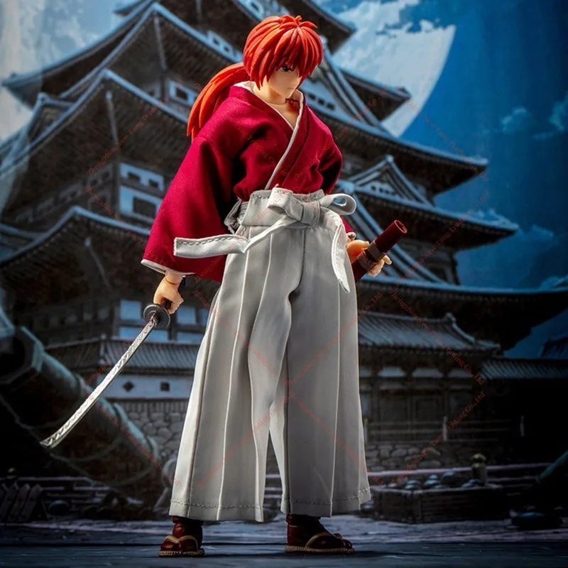 In Stock Dasin Great Toys GT Rurouni Kenshin Himura Sagara Sanosuke Shishio Makoto SHF 1/12 16cm/6 inch PVC Action Figure Model