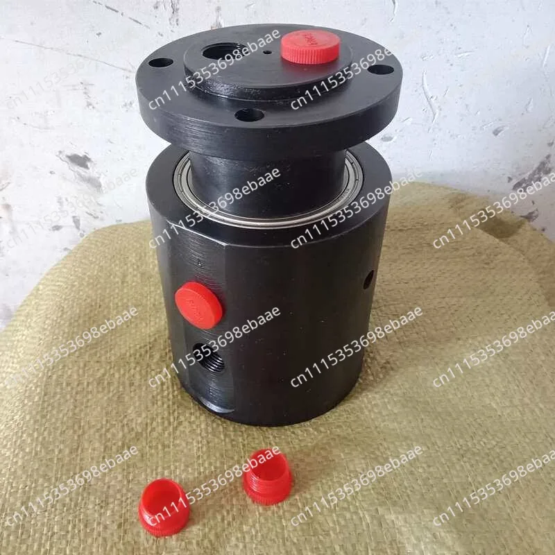 2-Channel 360° Central Rotary Swivel Joint for Pneumatic Hydraulic Dual-Passage Coupling