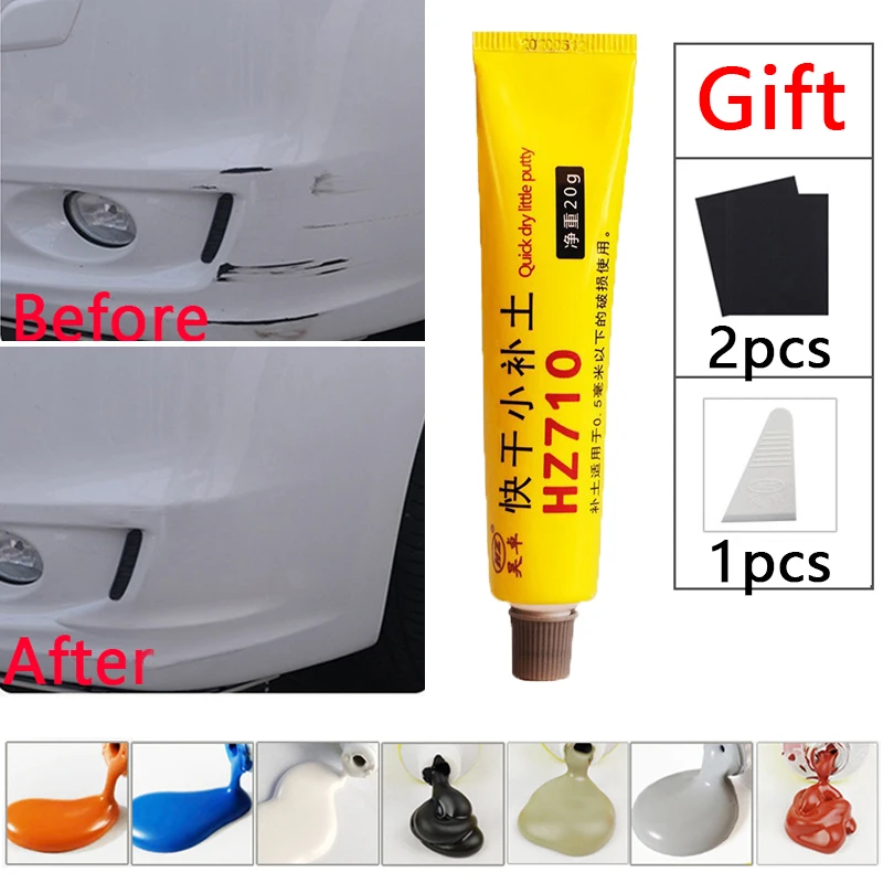 Car Refinish Coating Spray Paint Scratch Repair Putty Powder Quick Dry Car Body Smooth Repair Tool Kit Car Accessories