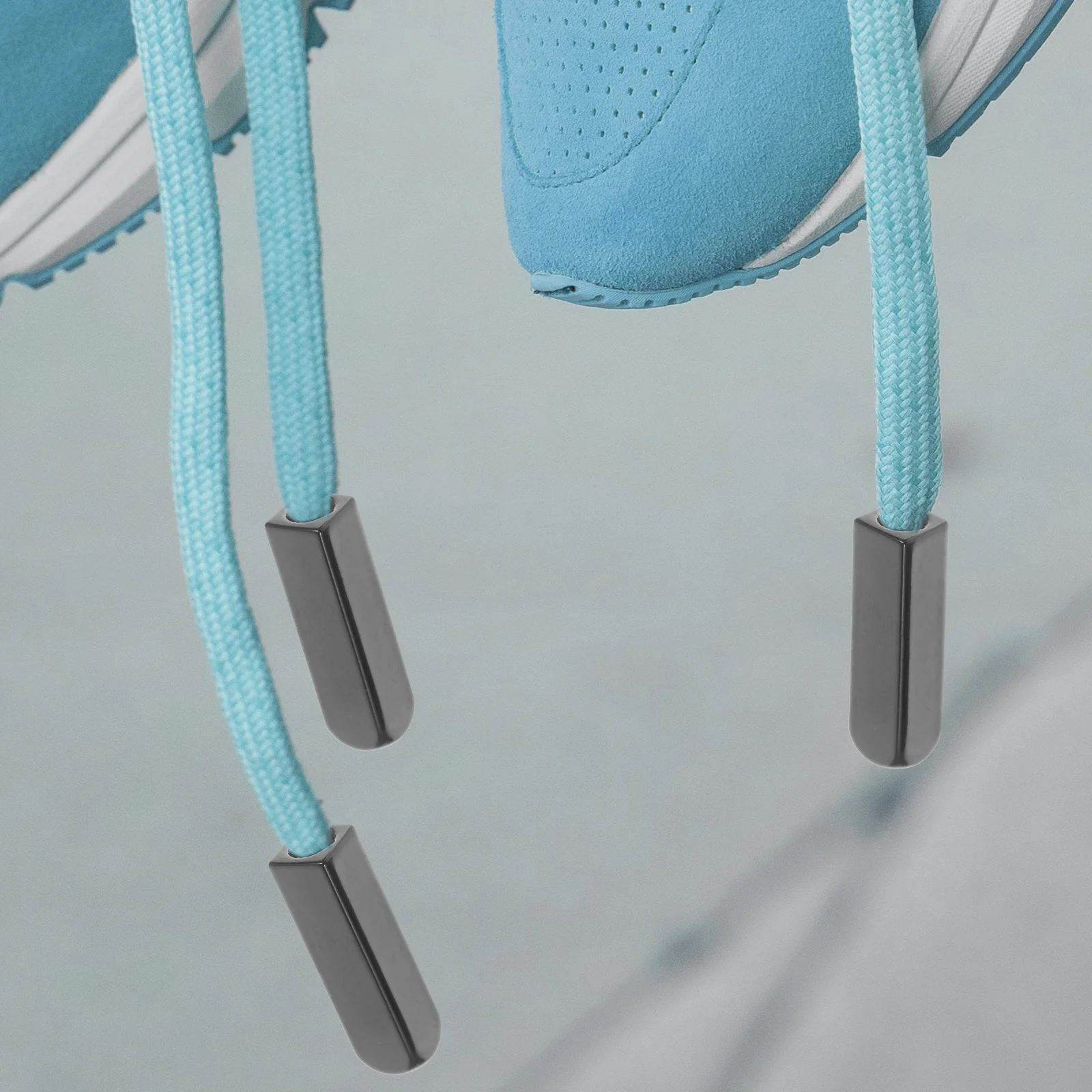 Metal Shoelace Tips Zinc Alloy Durable Replacement for Sneakers Black Set Runner Hiker Cycling Shoe Accessories