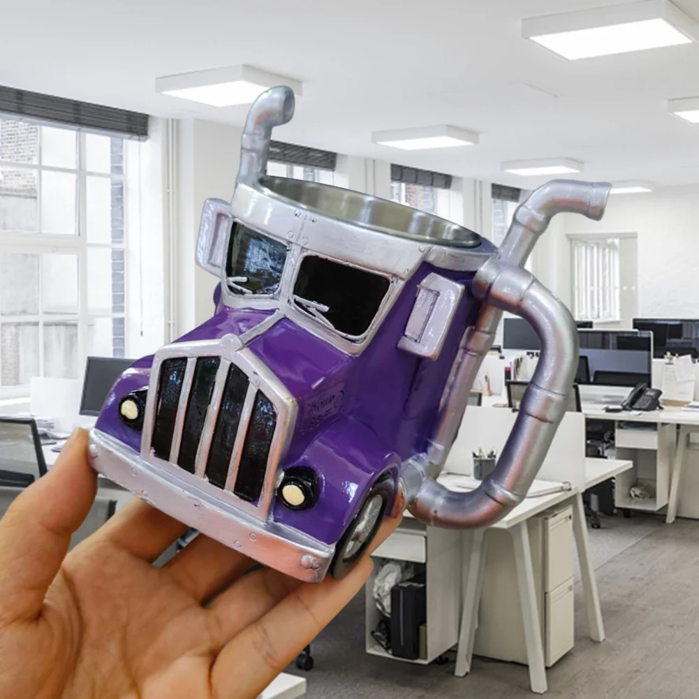 

Кофейная кружка для полугрузовика, 11 унций, кофейная чашка для полугрузовика, кофейные кружки ручной работы в форме полуприцепа для любителей грузовиков