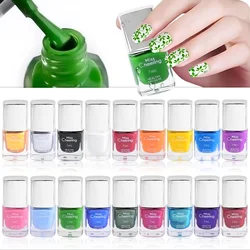 1Bottle 7ml Quick-dry Nail Art Stamping Polish Nails Plates Printing Varnish Stamp Image Transfer Polishes Manicure Decoration