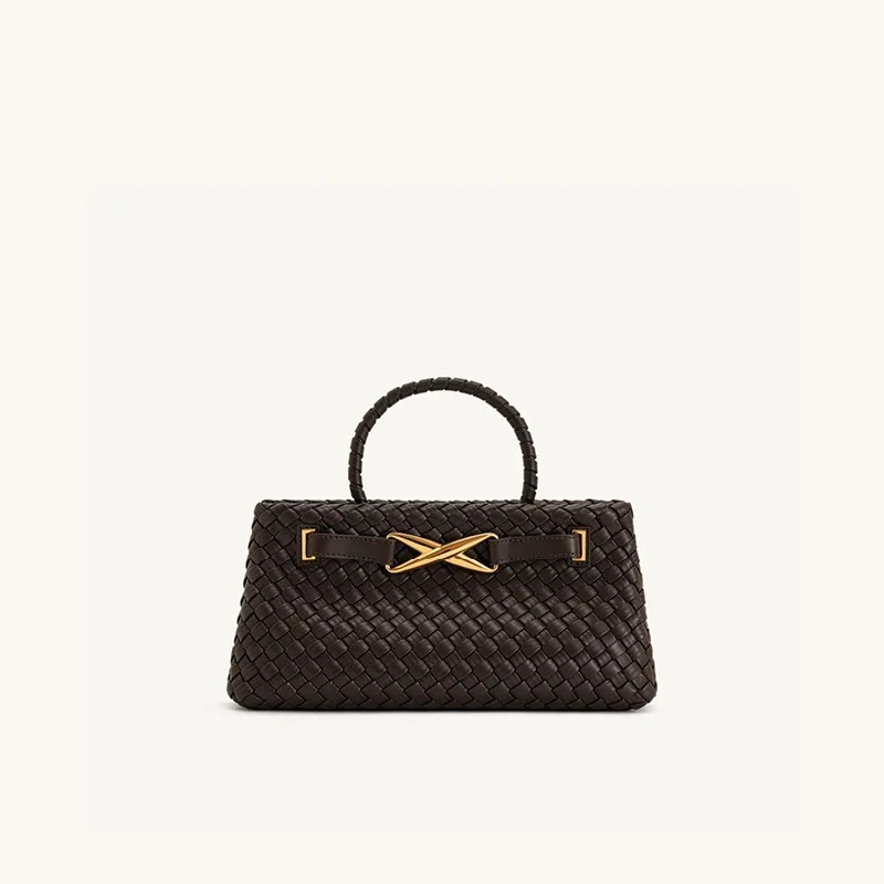 JW PEI hoogwaardige handgeweven handtas in lichte luxe stijl, modieus en veelzijdig, populaire clutch voor avondevenementen en damestas