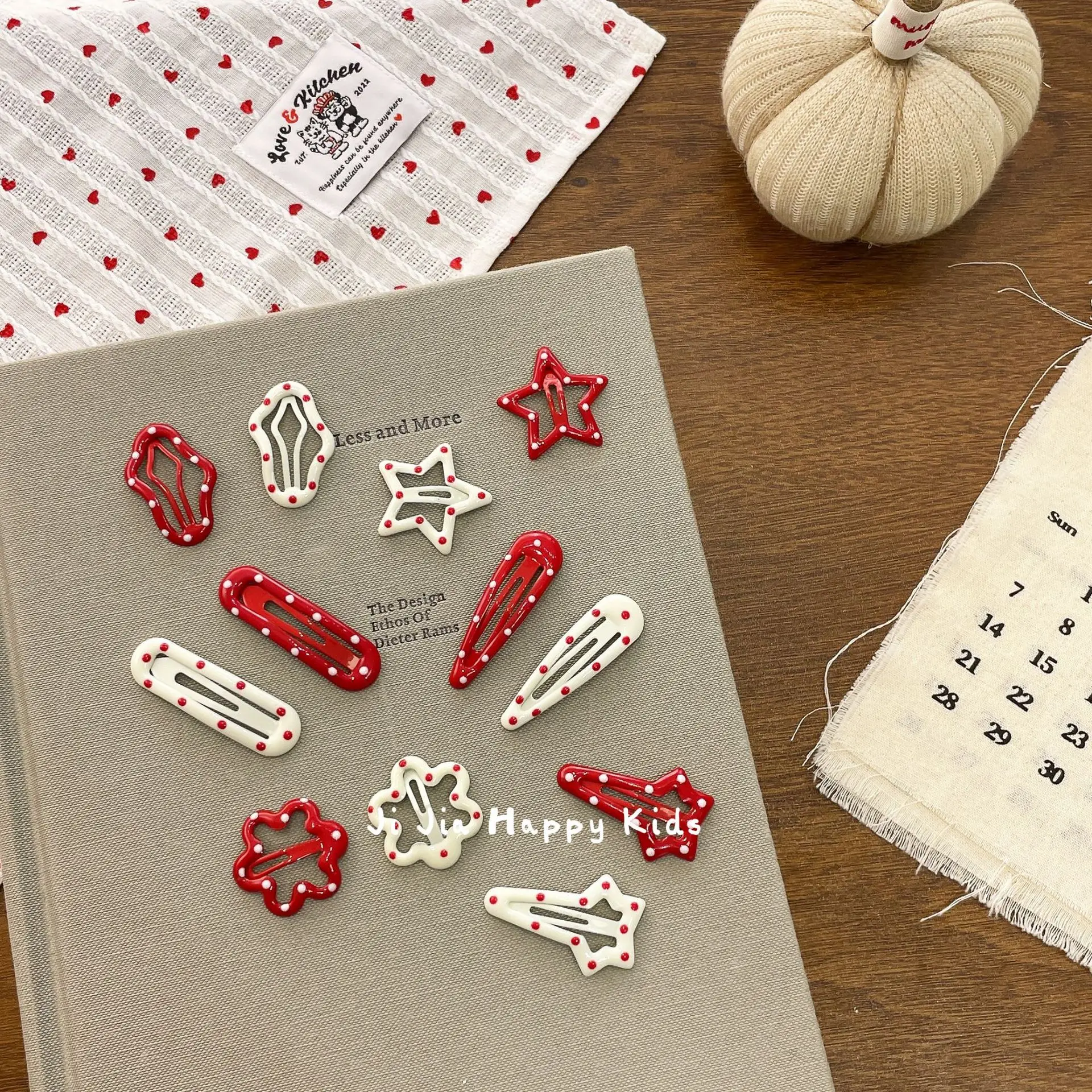 Hair Clips 10 Pcs Cute Polka Dot Star Kids Side Bangs Clip Small Lightweight Plastic Assorted Colors Versatile Hair Accessories