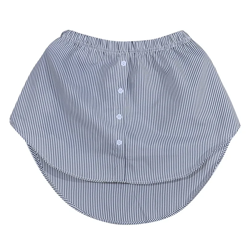 Saia inferior de suéter estilo coreano feminino, camisa de bainha falsa, nádega, casual, preta, primavera