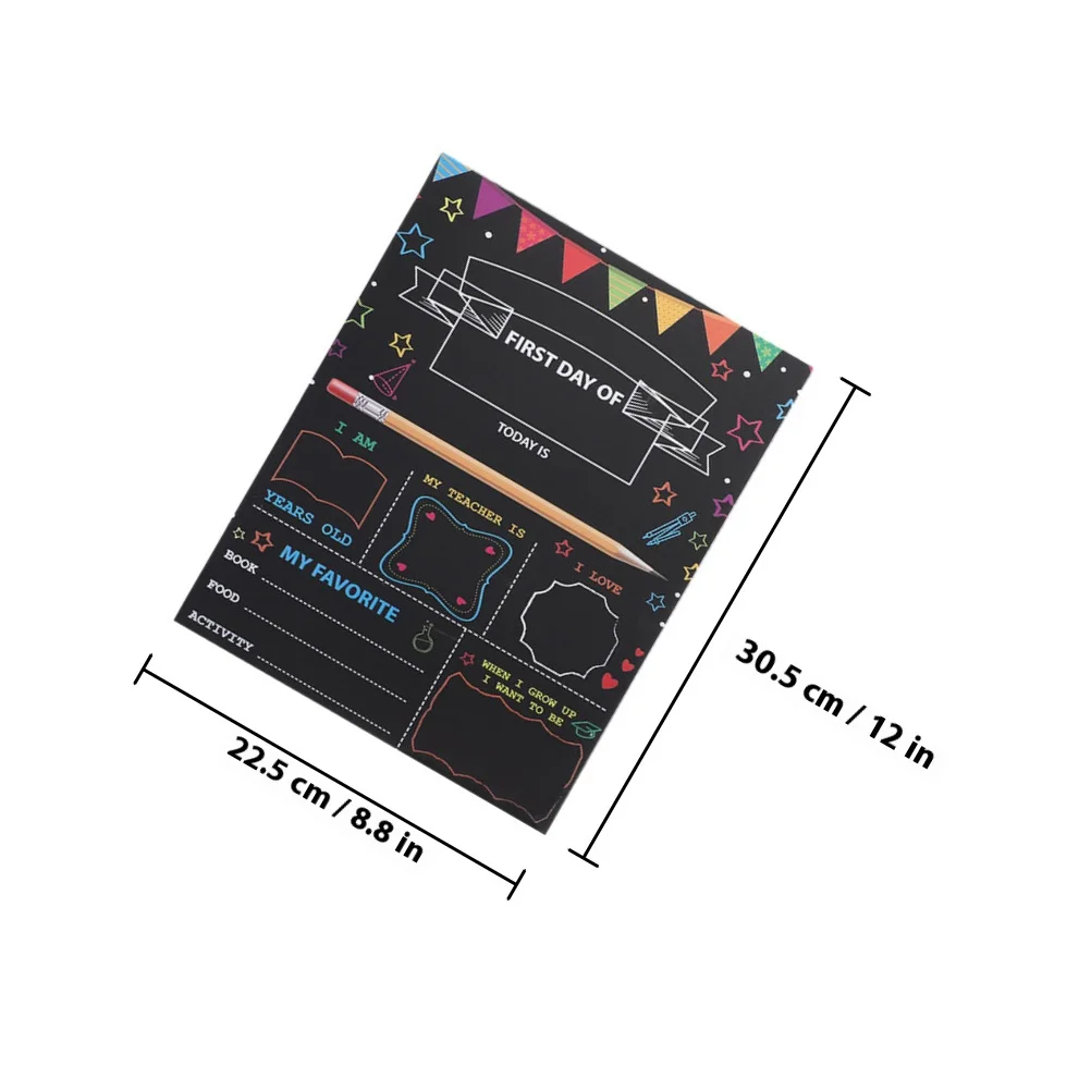 مجموعة واحدة من سبورة السبورة المقاومة للتآكل، حواف ناعمة، لوحة رسائل مثالية، مستلزمات ديكور رياض الأطفال #4