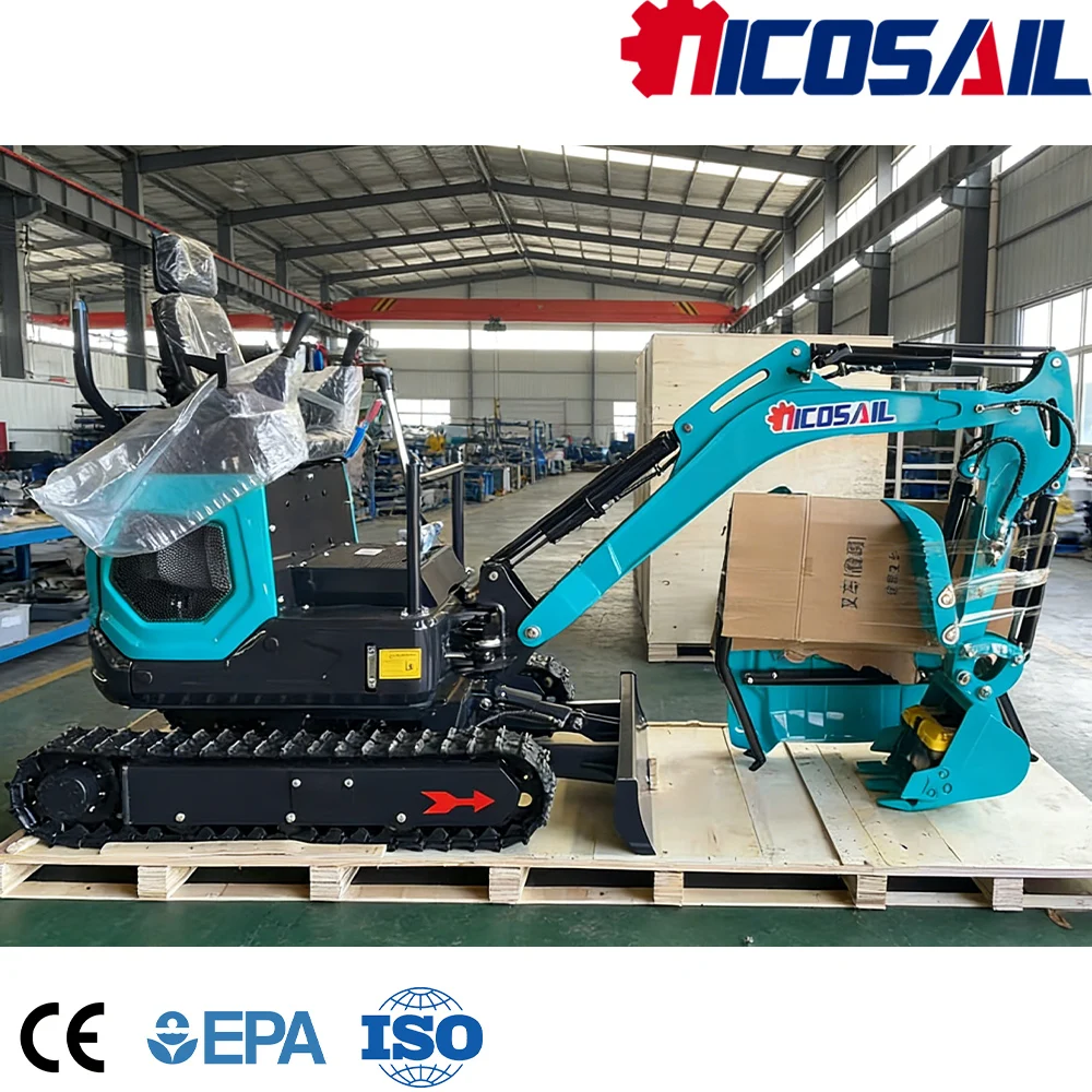 

1.2 Ton Compact Crawler Excavator CE Approved Euro 5 High Efficiency for Farmland Construction Work