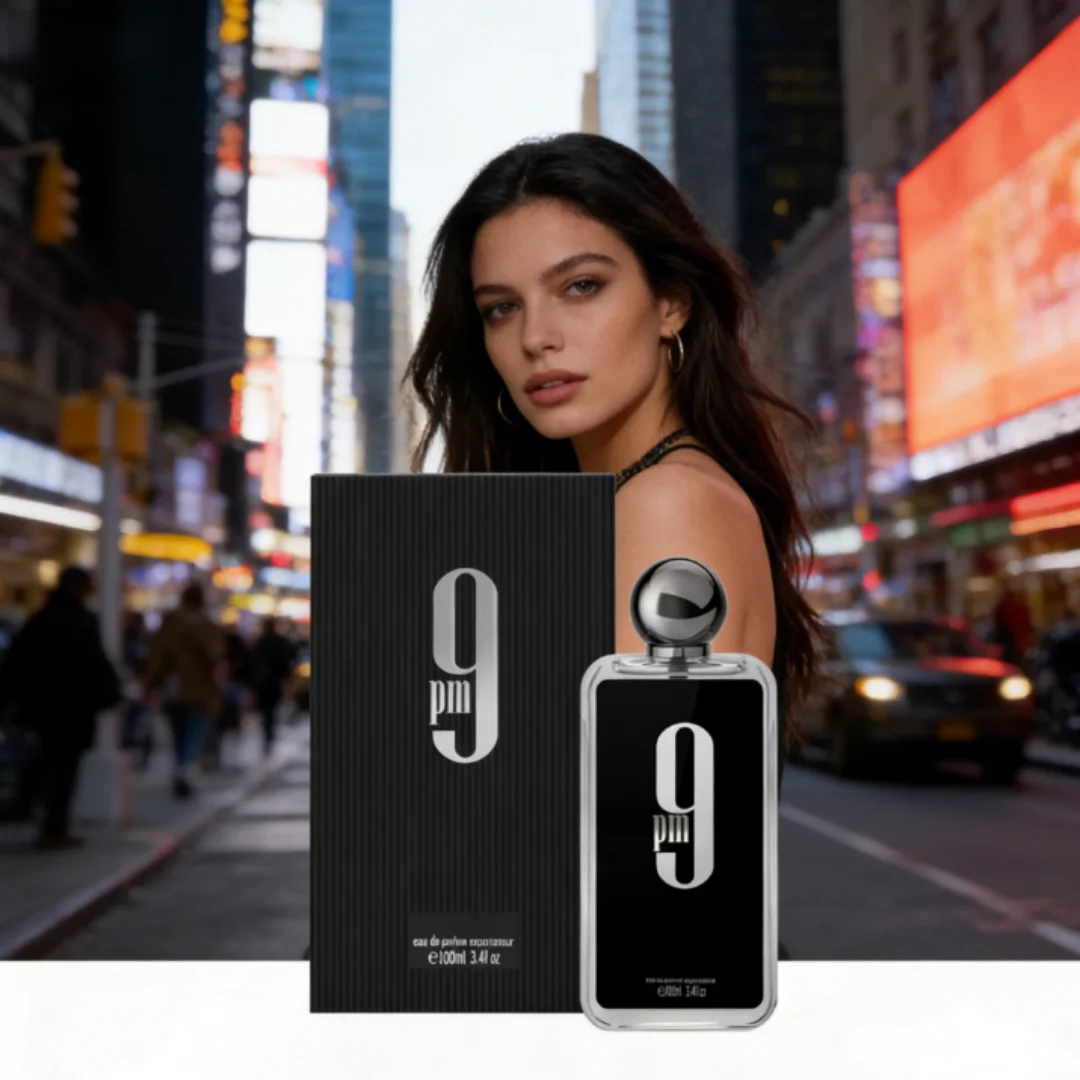

9pm EDP - 100ml 3.4Oz for Unisex Eau De Parfum- Long Lasting Fresh Men's Fragrance Vanilla Scented Perfume Floral Bergamot