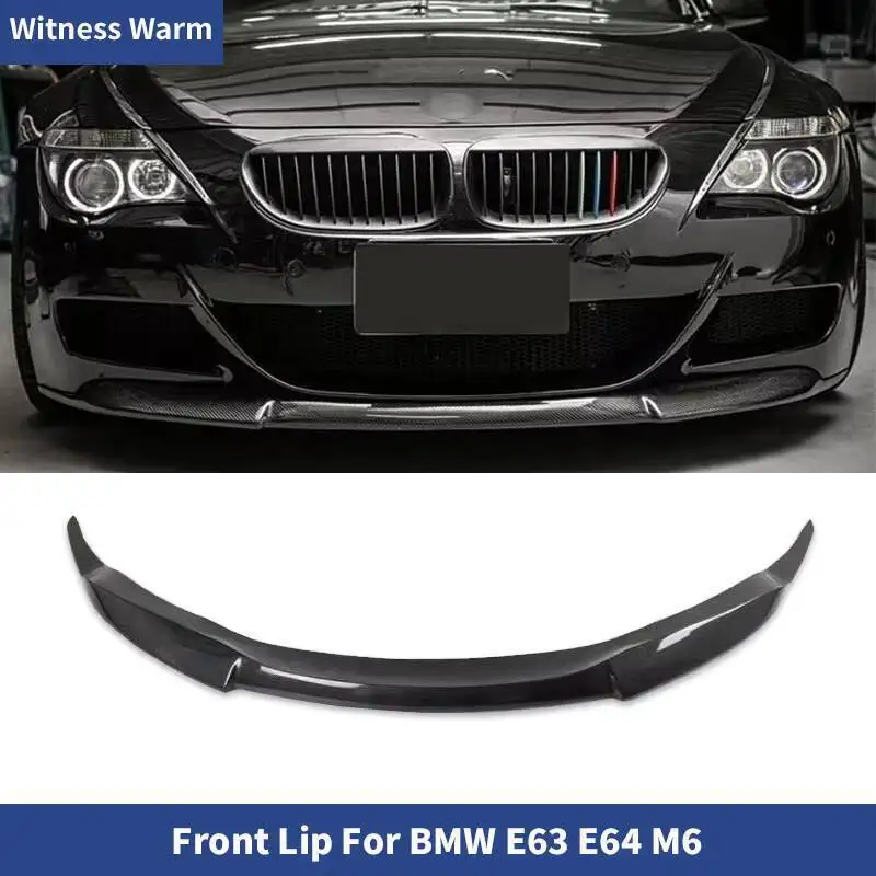 Mathiateurs de pare-chocs avant de voiture en fibre de carbone pour BMW Série 6, E63, E64, M6, 2004- 2010