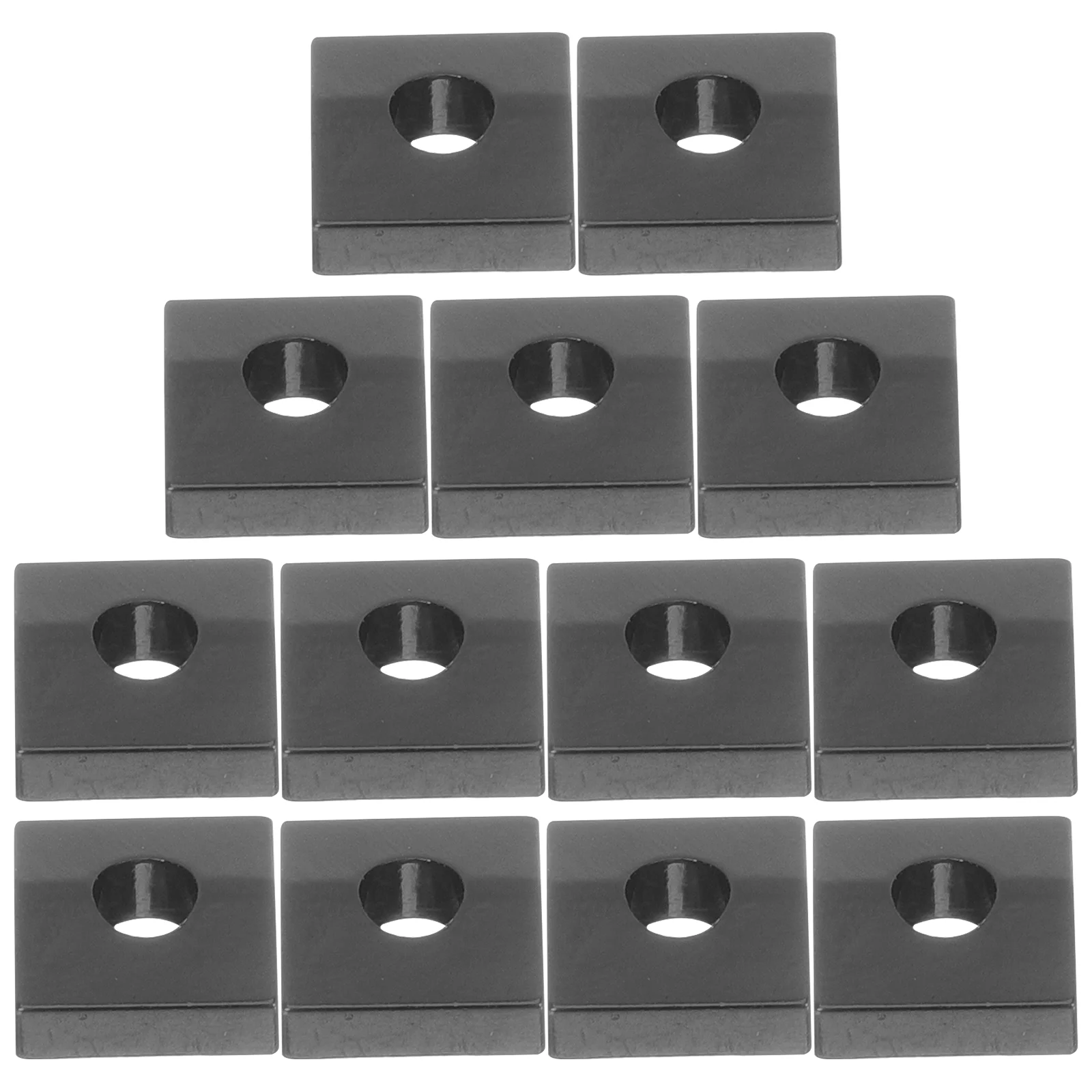 15 Pcs Locking Blocks for Bridge Saddle Guitar Nut Clamp Guitars Tremolo Metal Musical Instrument Parts