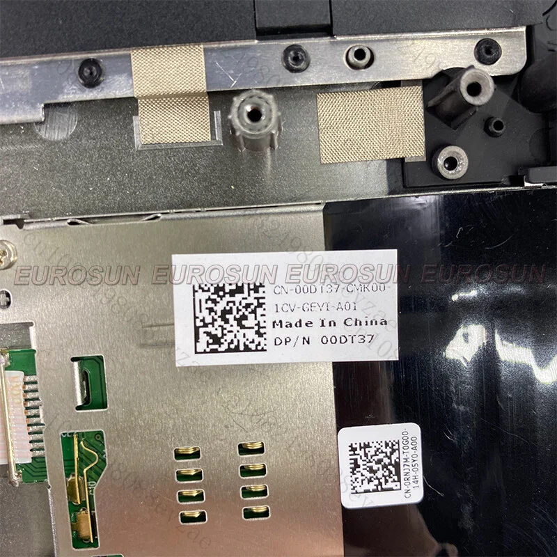 New For Precision 7550 M7550 Upper Case Keyboard Cover KB Bezel Touchpad 00DT37