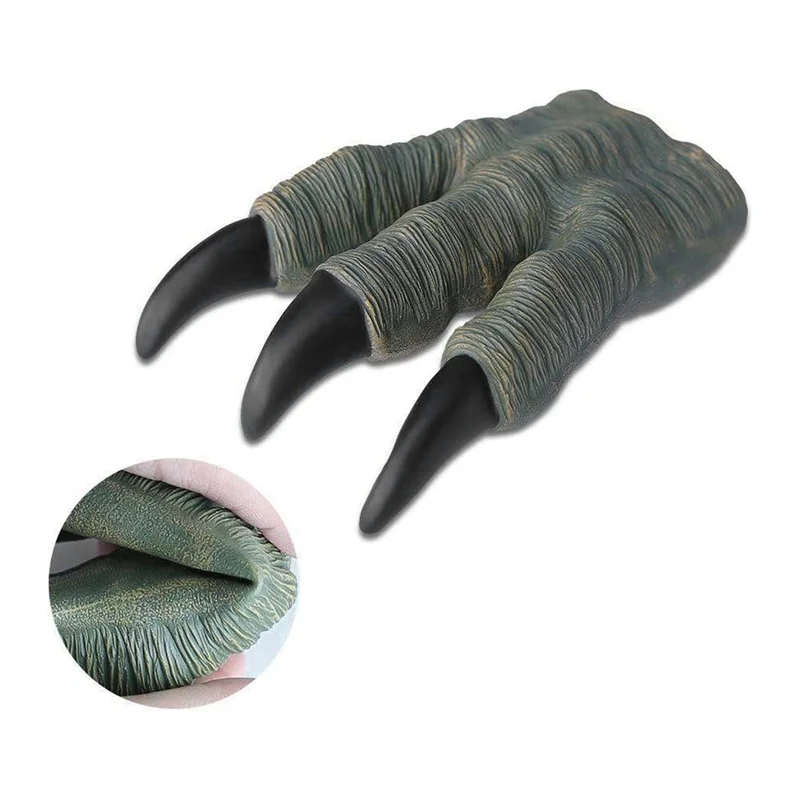 

AS96-2X Dinosaur Claws Realistic Dinosaur Velociraptor Claws For Adult Kids Cosplay Dinosaur Party Supplies