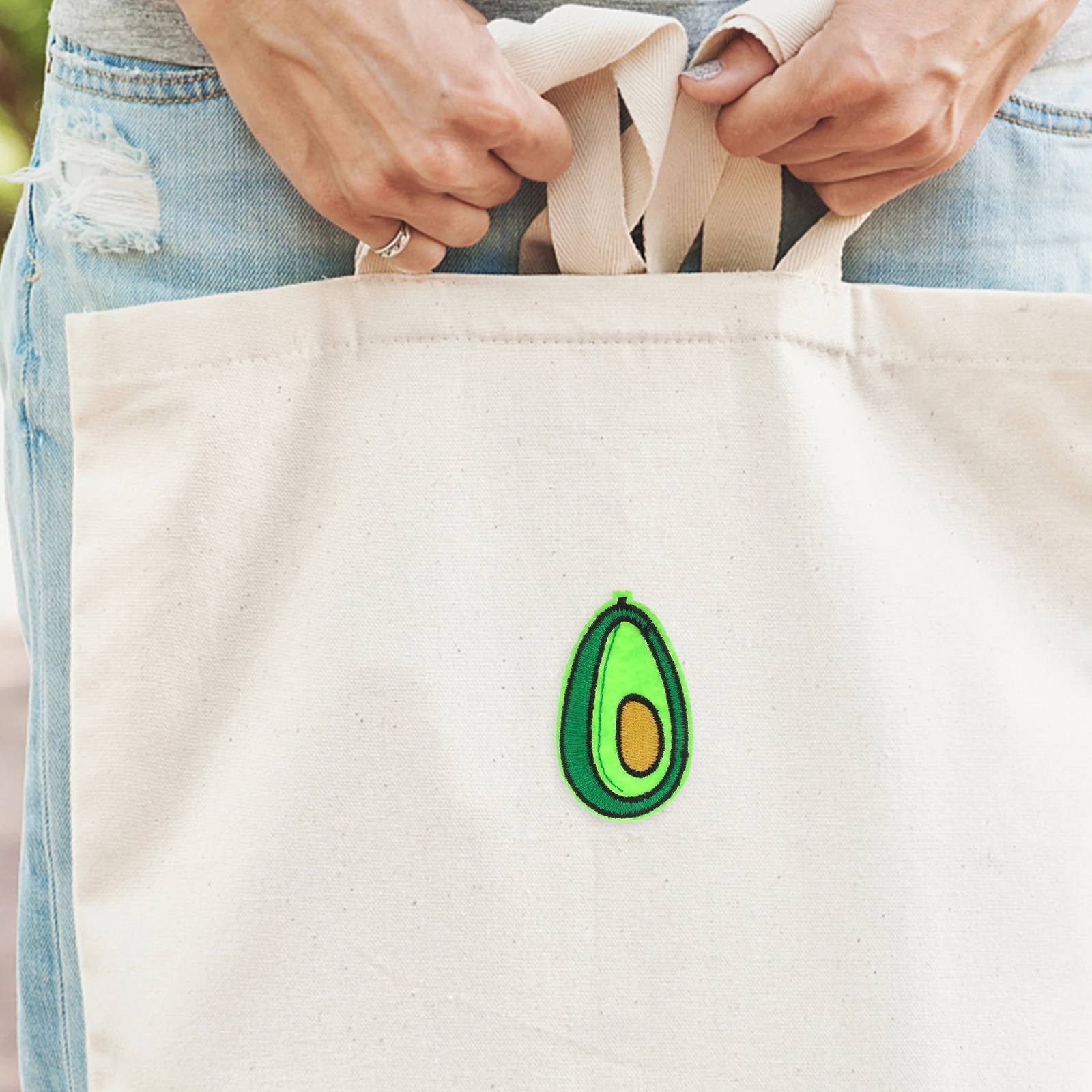 

5pcs Fruit Embroidered Iron On Patches Diy Clothing Applique Stickers For Jackets Backpacks Jeans Caps Green Avocado Patches