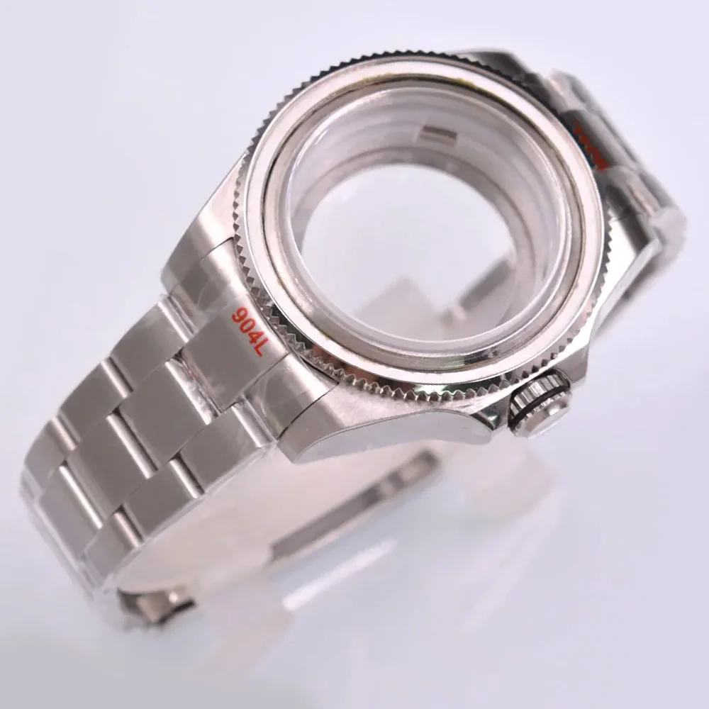 

43mm Watch case fit NH35 NH36 ETA 2836 Miyota 8205 8215 821A movement sapphire glass Case