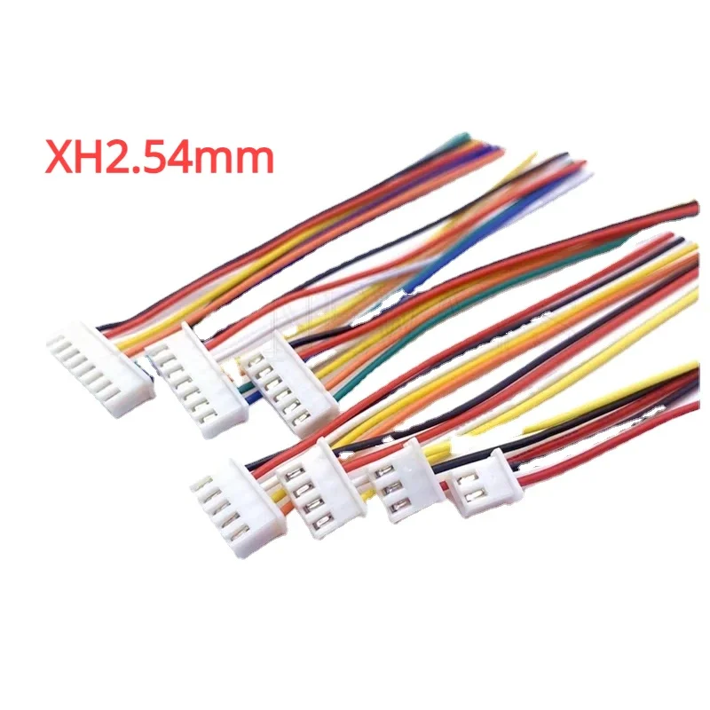 10Pcs JST XH 2.54mm Wire Color Cable Connector 2/3/4/5/6/7/8/9/10/11/12 Pin XH2.54 Pitch Plug 10CM 15CM 20CM 30CM Length 26AWG