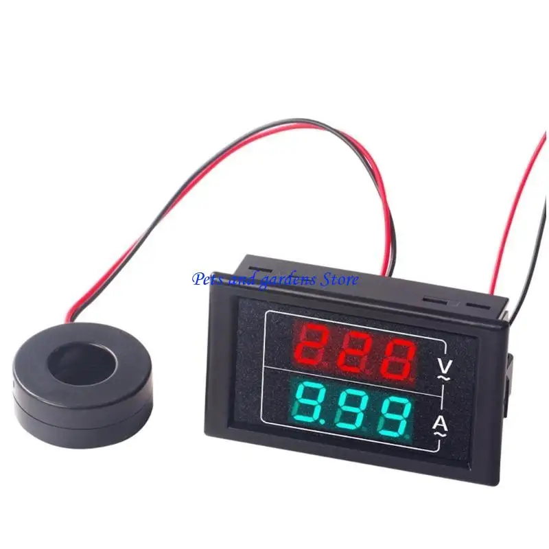 

H051 Ampere Voltmeter Detector Digital Display Current Meter Panel with Wire