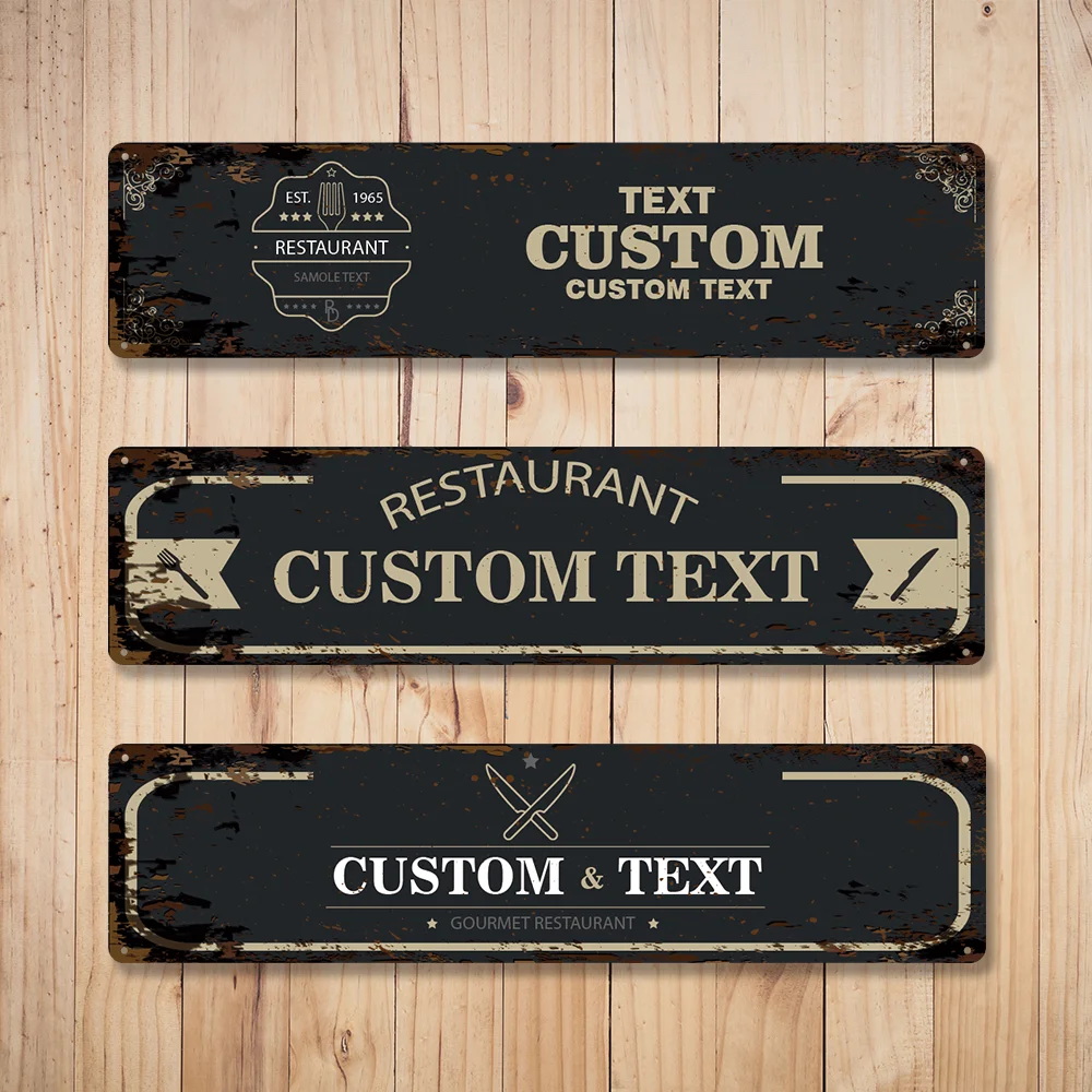 1 custom metal plaque High precision cutting and forming DIY creative custom metal plaque Very suitable for outdoor decoration