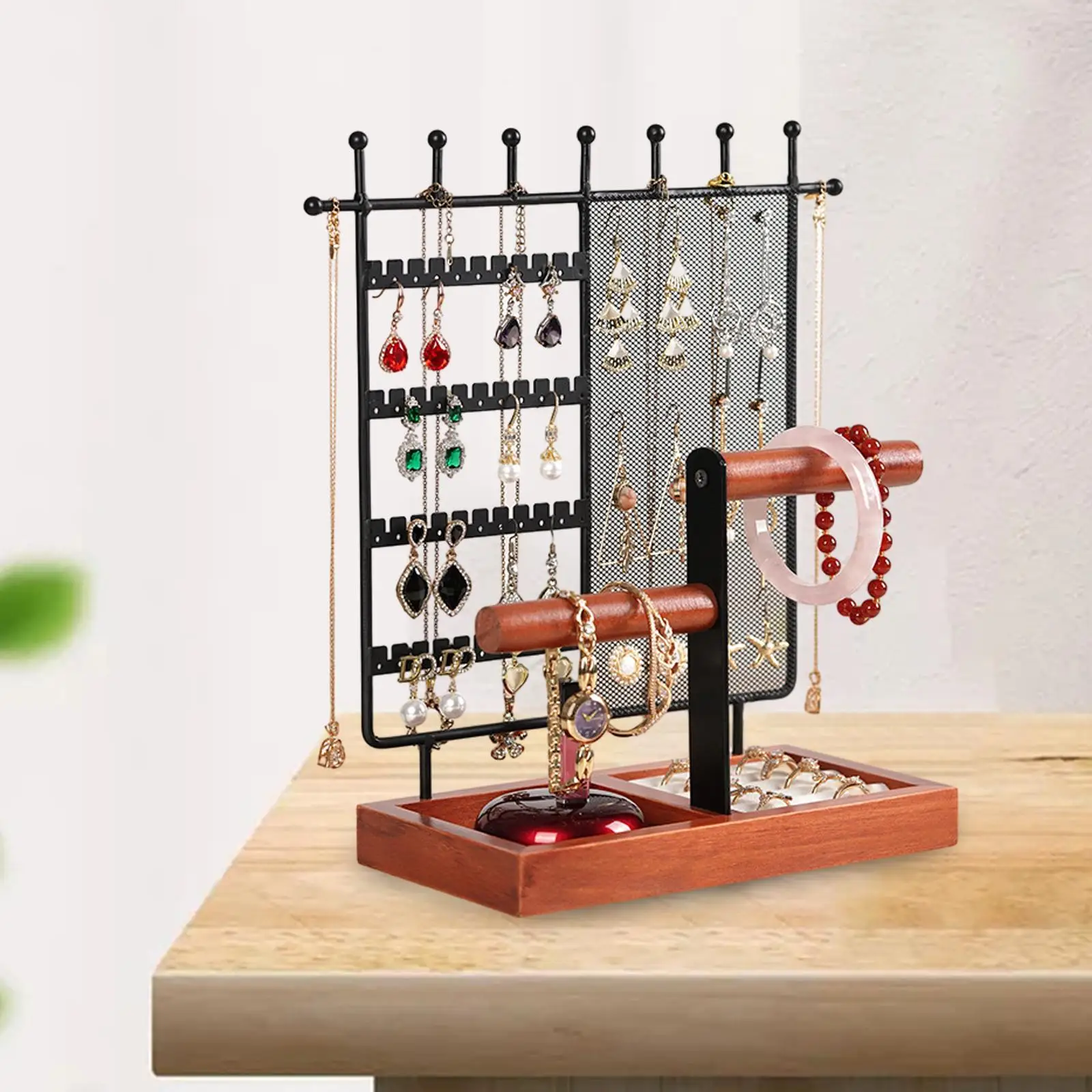 

Jewelry Display Stand Rack Jewelry Tower Rings Stud Earring Rack, Jewelry Organizer Holder for Room Live Broadcasting