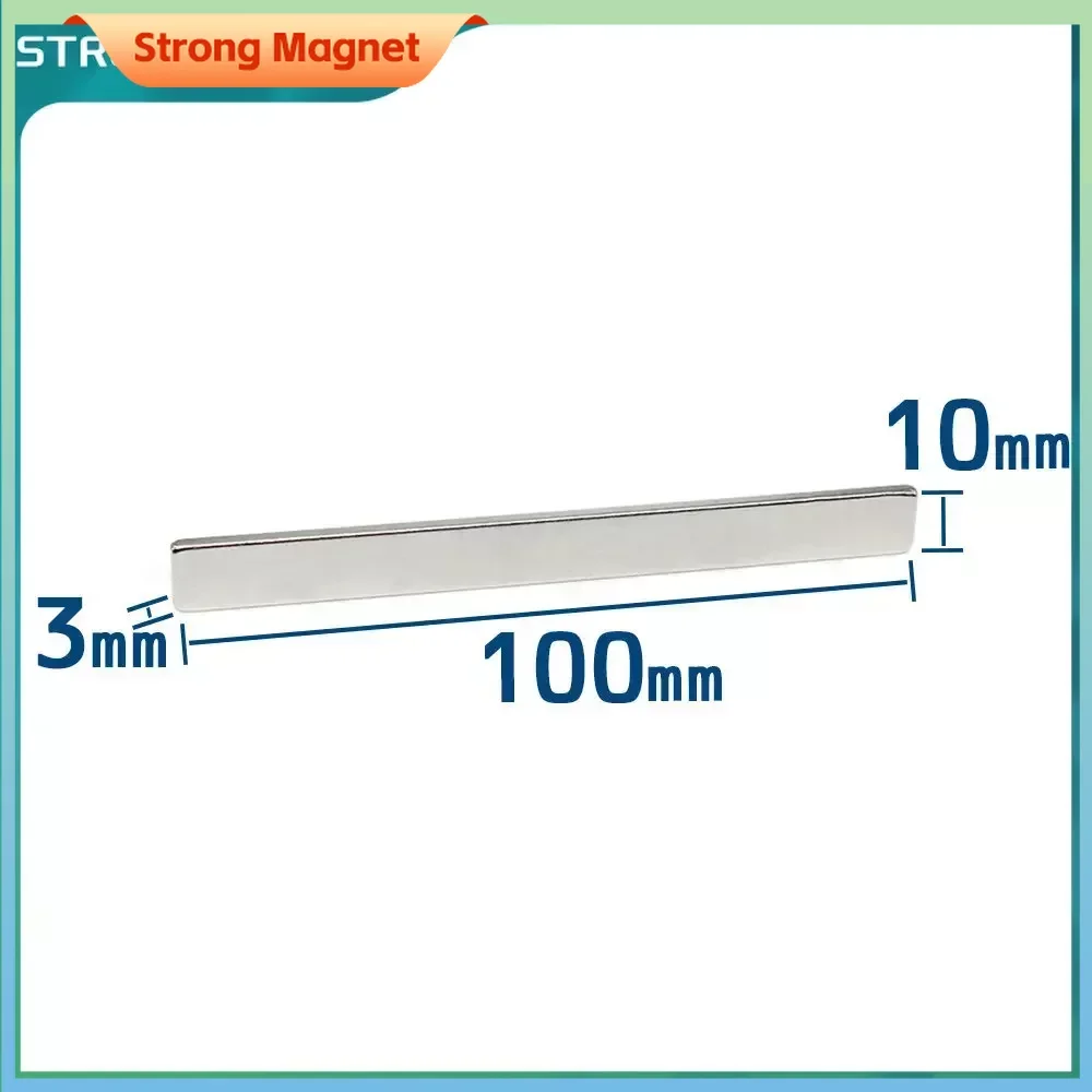 

100x10x3 Longer Quadrate Rare Earth Neodymium Magnet N35 Block Permanent Neodymium Magnet 100x10x3mm 100*10*3