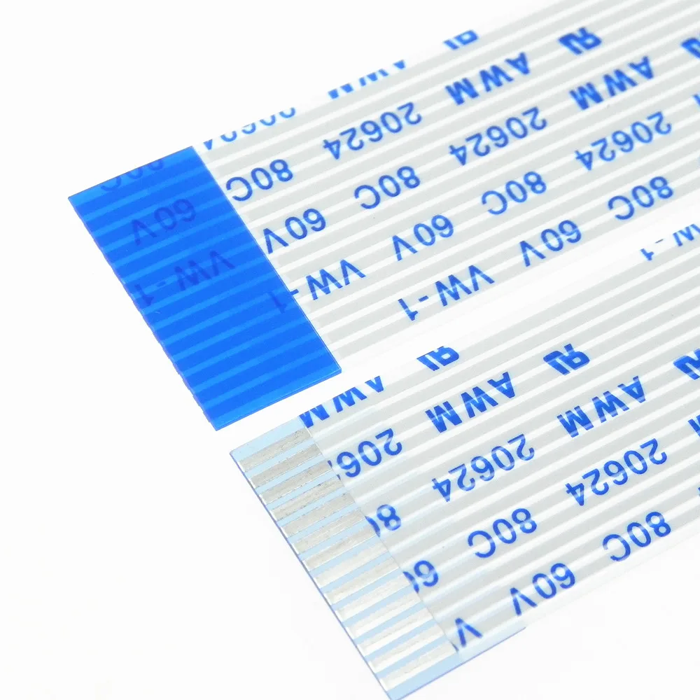 

AWM 20624 80C 60V VW-1 1.0mm 18pin B type 120mm to 300mm length Flat Flexible FFC ribbon cable