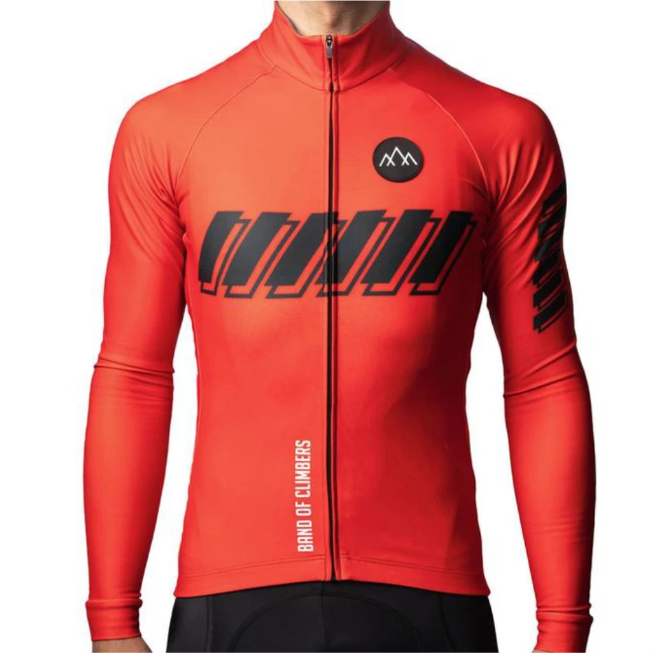 Men\'s Winter Cycling Jersey Long Sleeve Thermal Fleece Outdoor Jacket Cheap&Cheerful Bike Clothing Replica