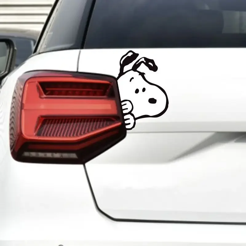 Snoopy Sticker Scratches block body side window rear windshield reflective warning decorative electric vehicle sticker