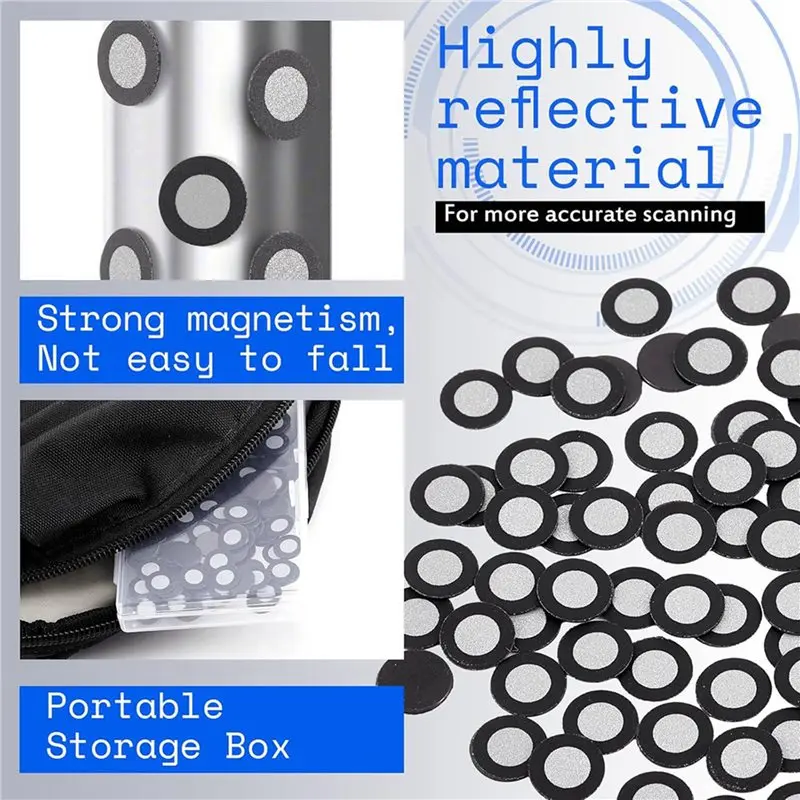 A25I-600 Pcs 3D Magnetic Tracking Dot For Scanner Inner 6.0 Mm Outer 10 Mm Scanning Reference Point Marker For 3D Scanning