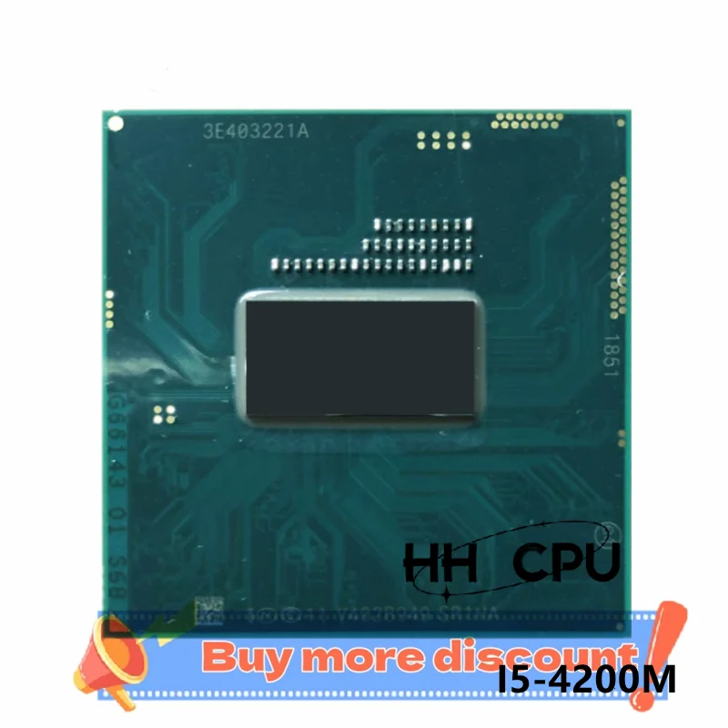 core I5 4200M Cpu I5-4200M Laptop CPU SR1HA 3M Cache,2.5GHz to 3.10 GHz PGA946 Support HM87