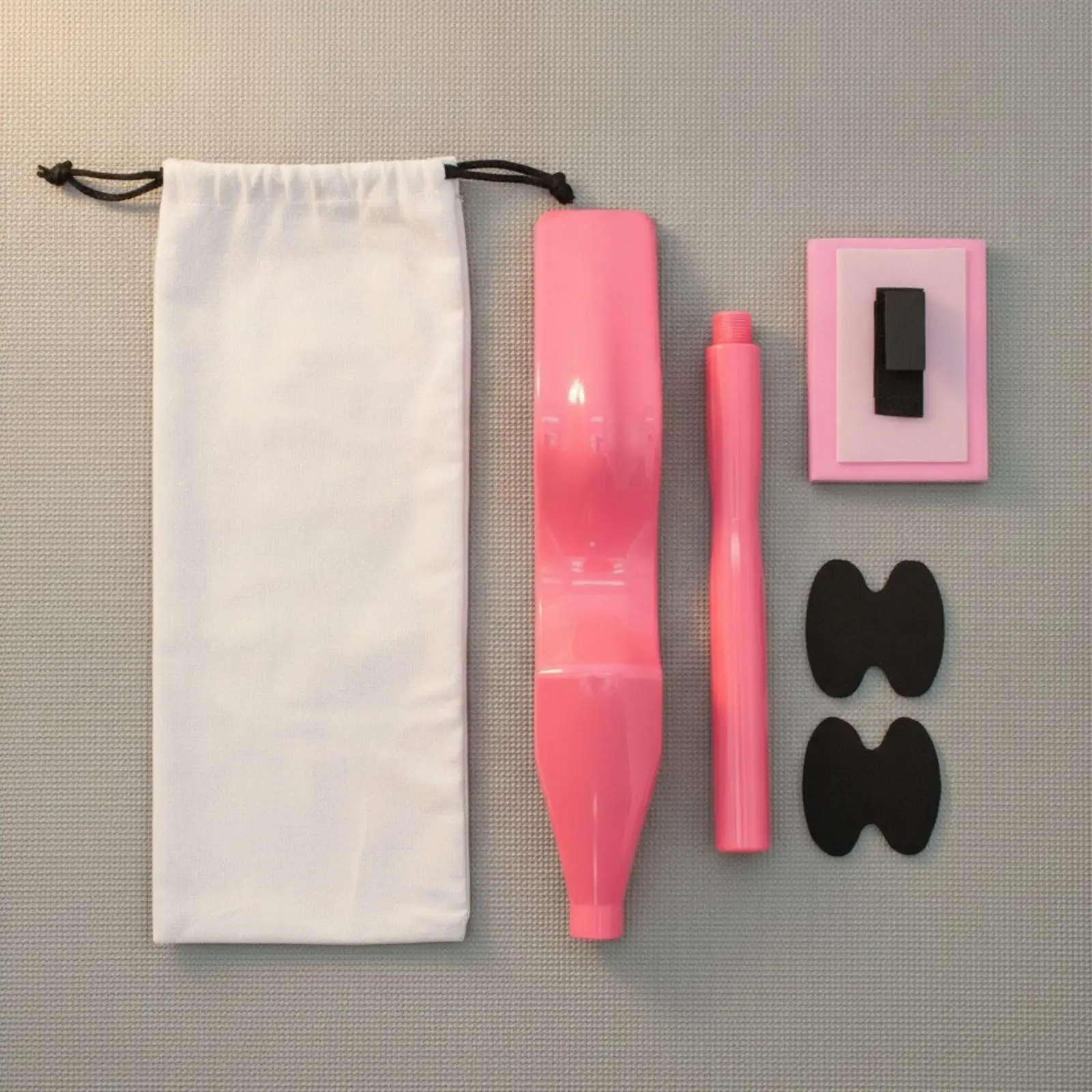 Pink ABS Foot Stretcher for Ballet Arch Training with Comfortable Pads and Curved Molded Structure for Fitness Routines