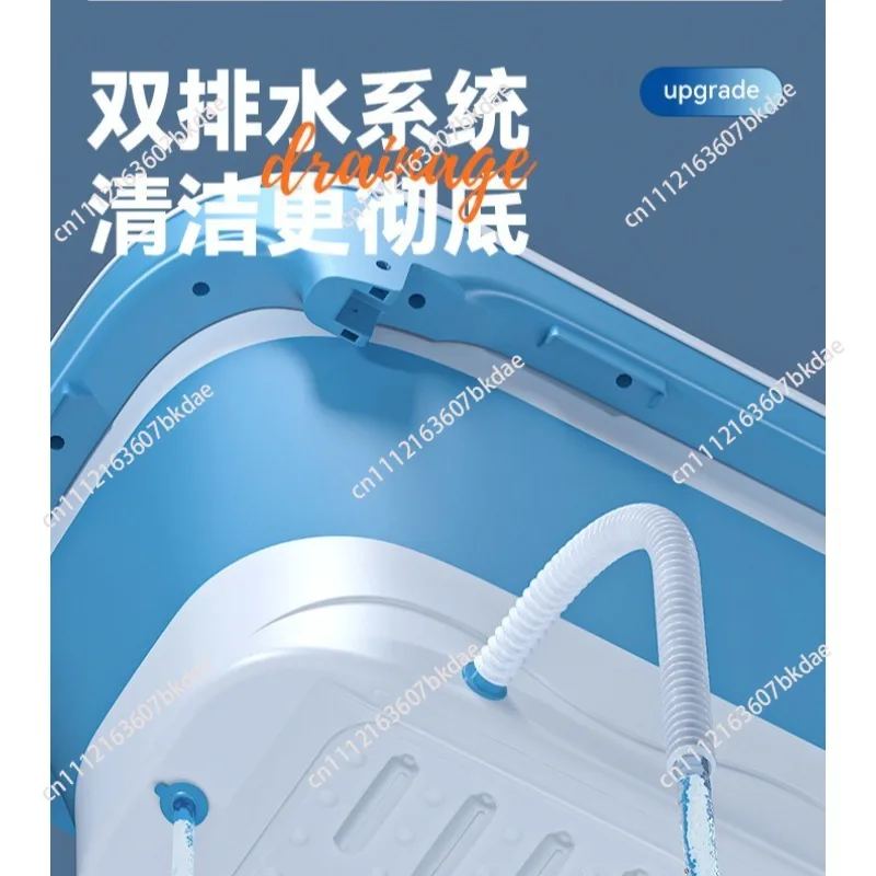Folding Portable Bathtubs for Adults Family Home Heating Bath Barrel Thickened Whole Body Bathroom