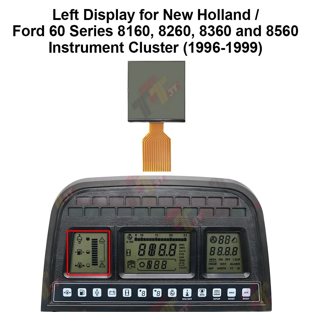 Left Display for New Holland / Ford, Fiat M-Series and Case IH MXM Dashboard