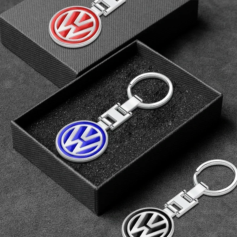 Metal Car Logo Key Chain Keyring Auto Interiors Accessories For Volkswagen VW Touran Beetle Golf Passat Jetta Polo Bora Lavida