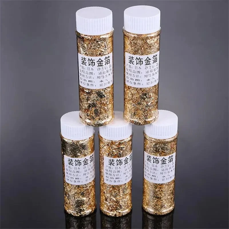 1/2/3PCS Food Grade Genuine Gold Leaf Schabin Flakes 2g 24K Gold piatti decorativi Chef Art Cake Decorating Tools