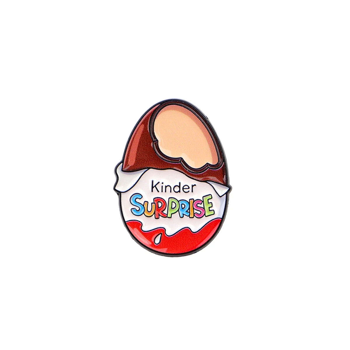 Kawaii Cartoon Food Enamel Pin Kinder Lapel Bag Pins Cute Badges Backpack Brooch for Clothes Fashion Jewelry Gifts for Friends