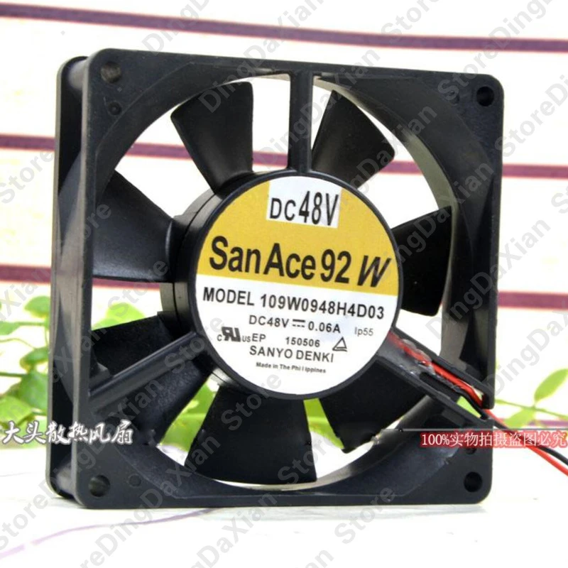 X 1PCS For SANYO 109W0948H4D03 | 48V 0.06A | 9CM | Waterproof Industrial Cooling Fan