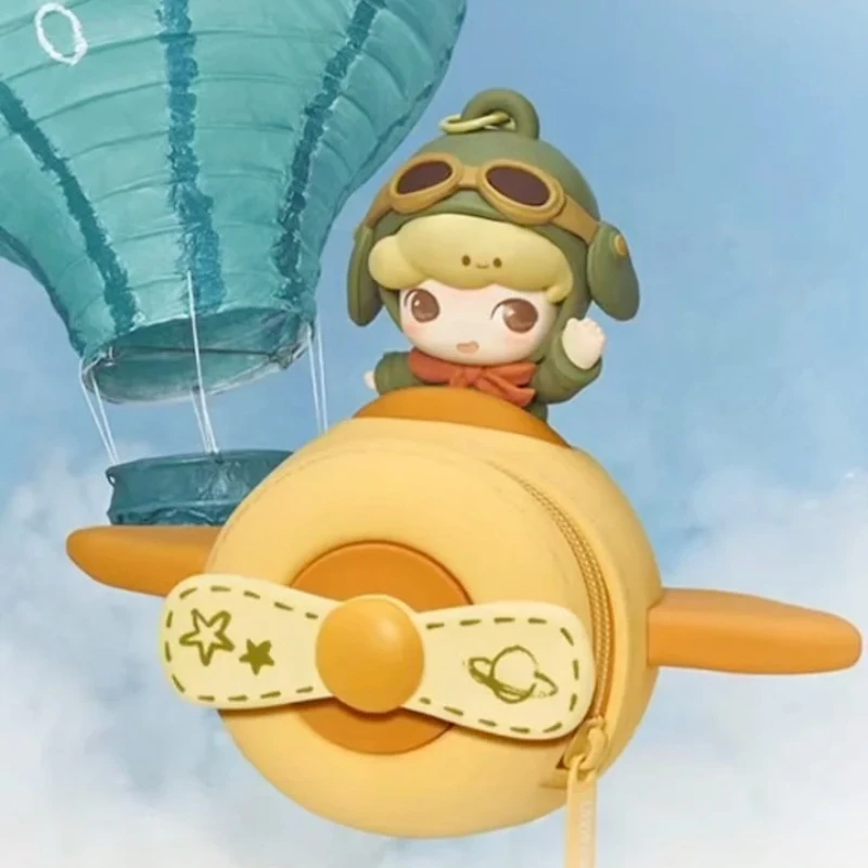 

POPMART DIMOO ограниченная серия, чехол для наушников серии Time, аксессуары, периферийный подарок, интересная модная коллекция рождественских игрушек