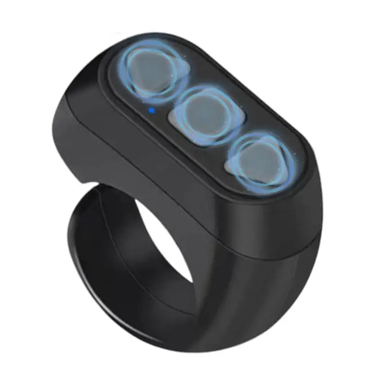 Wireless Fingertip Remote Control Ring BT Ring Scroller Page Turner Stable Connection Wireless Page Turner