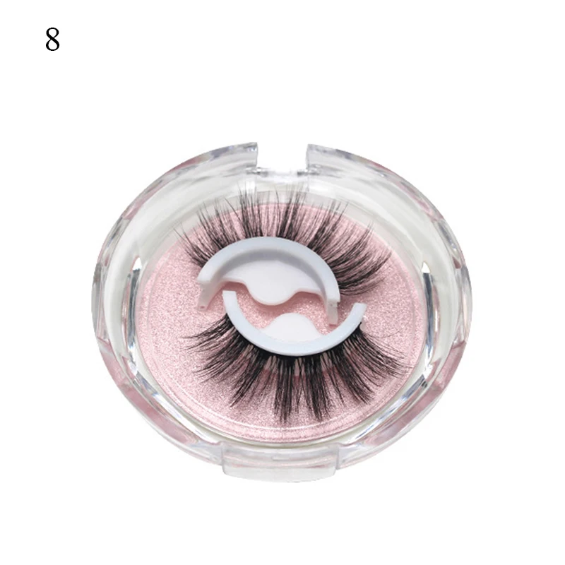 1 Paar Make-up selbstklebende falsche Wimpern aus künstlichem Nerz, keine Rückstände auf der Haut, 3D-falsche Wimpern, wiederverwendbar, natürliche lange Wimpern – Detail 16