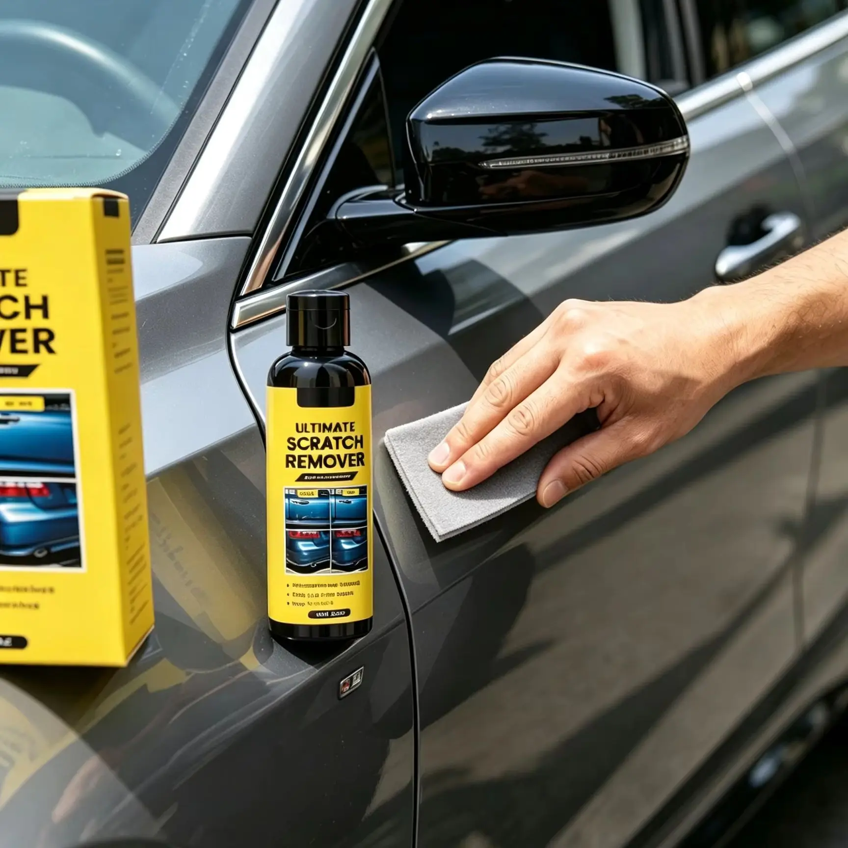 Car Scratch Remover Paint Care Tools Renewed Auto Body Grinding Car Paint Scratch Repair Car Polishing Kit with Nano Towel 100g