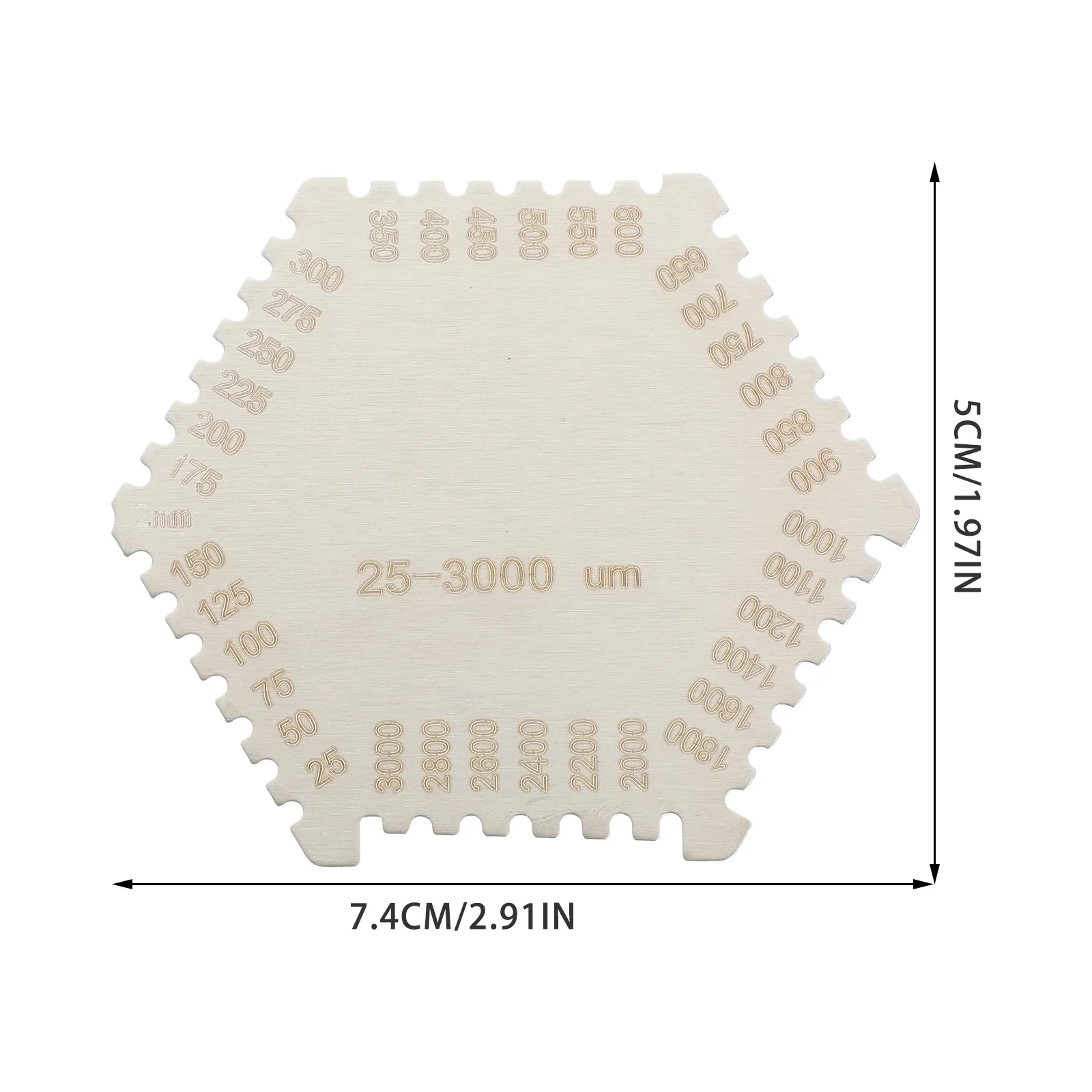 المهنية الفولاذ المقاوم للصدأ قياس سمك الفيلم الرطب أداة قياس عالية الدقة لتطبيقات الطلاء الصناعي الصلب