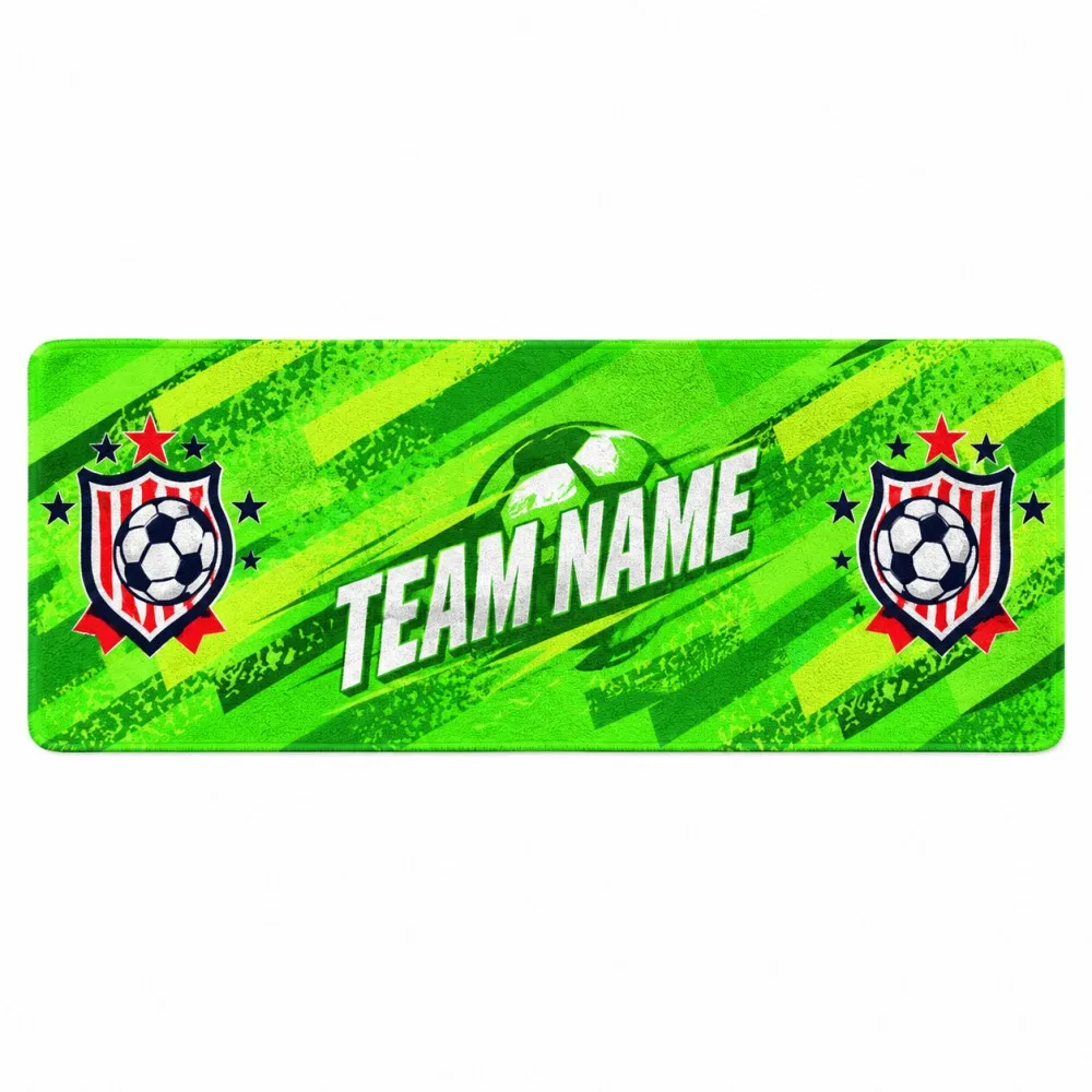 1PC Custom Soccer Fan Towel Personalized Team Name Photo Microfiber Rally Towel for Football Match Stadium Game Day Gift