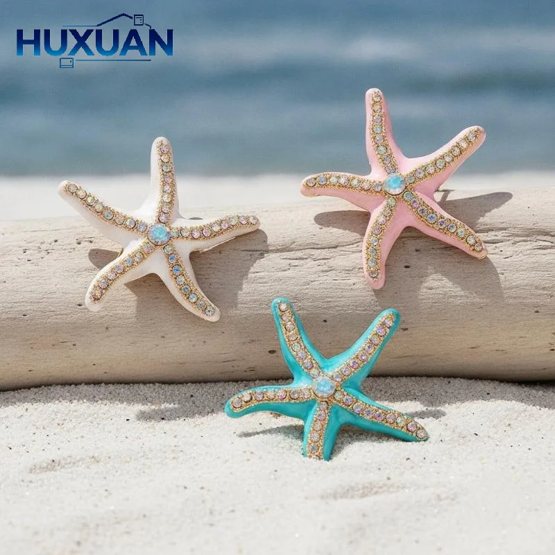 Fashion Enamel Starfish Brooches Pin For Women Clothing Coat Banquet Party Jewelry Accessories Gifts