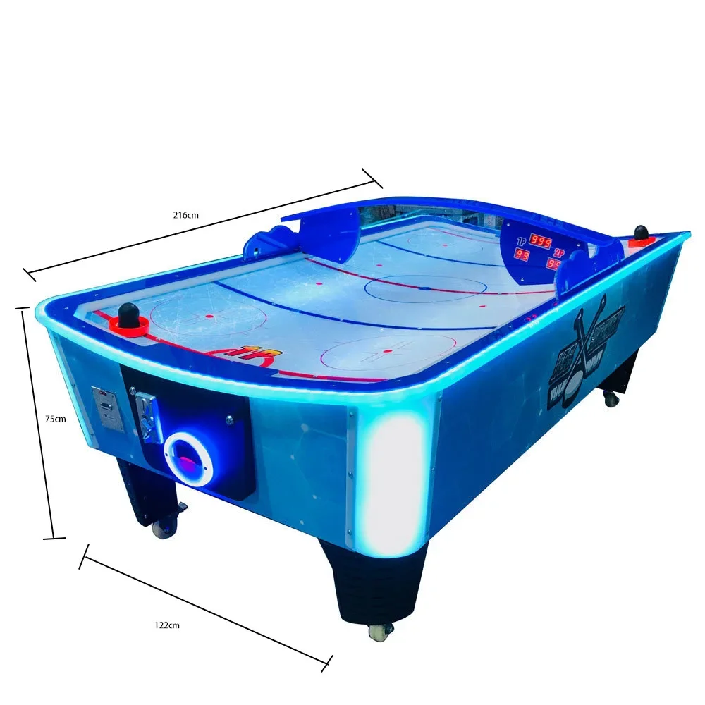Customizable Curved Curvestick Classic Coin-Operated Air Hockey Indoor Sports Skill Board English Wooden Metal Board Machine