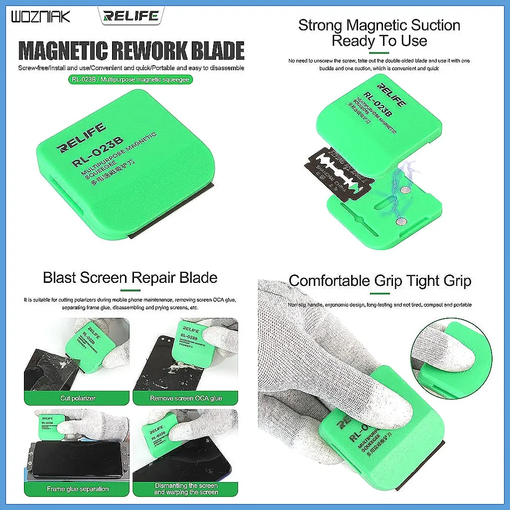 OCA Polarized Shovel Blade: Screen Removal Bracket with Adhesive for Safe, Easy Phone Repair
